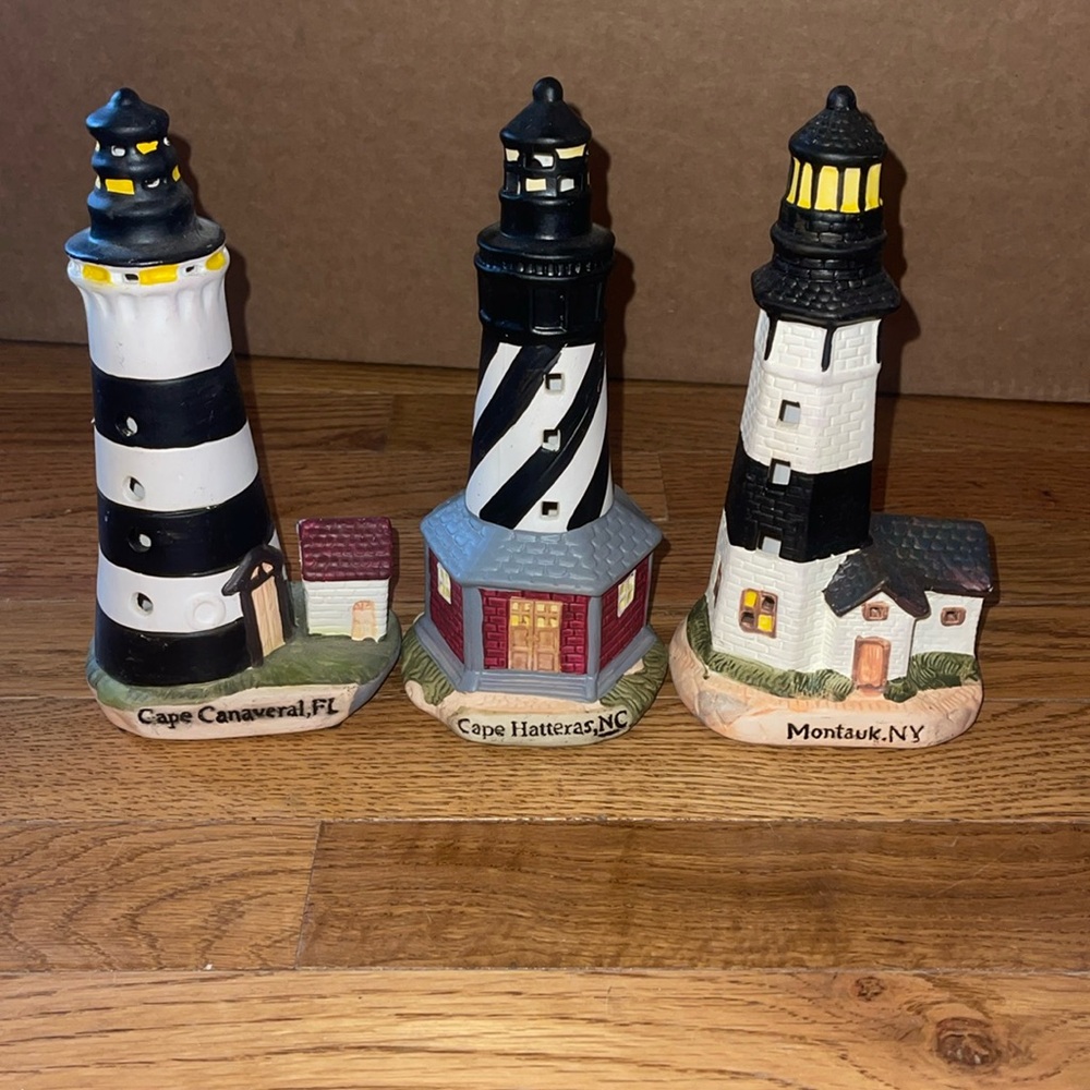 Lighthouse glass figures